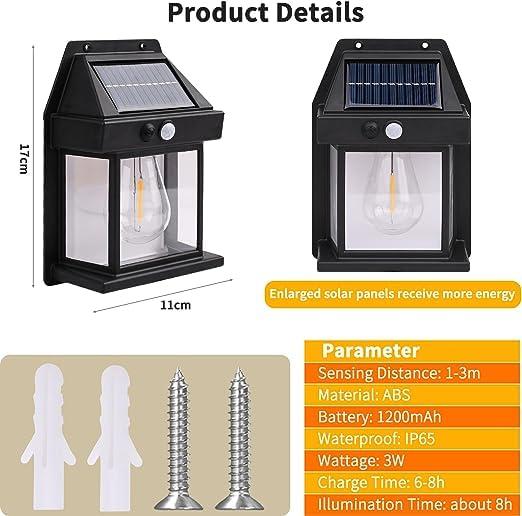 Outdoor Wall Light with Solar energy